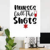 Nurse Gift Nurses Call Poster (Thuiskantoor)
