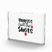 Nurse Gift Nurses Call The Shots Fotoblokken (Rechts)