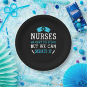Nurse Gift | Nurses We Cant Fix Stupid Papieren Bordje (Feest)