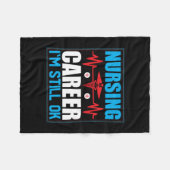 Nurse Gift | Nursing Career I Am Still Ok Fleece Deken (Voorkant (Horizontaal))
