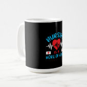 Nurse Gift | Nursing Is A Work Of Heart Koffiemok (Voorkant links)