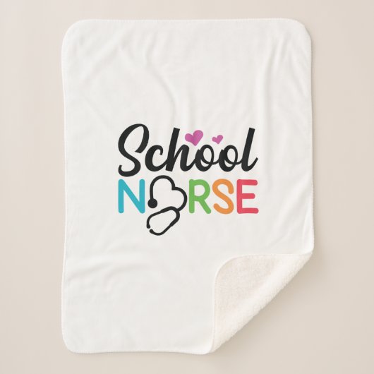 Nurse Gift School Nurse Sherpa Deken (Voorkant)
