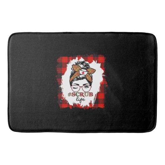 Nurse Gift Scrub Life Badmat (Voorkant)