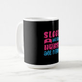 Nurse Gift | Sleep All Day Nurse All Night Koffiemok (Voorkant links)