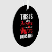 Nurse Gift | This Is What An Awesome Nurse Ornament (voorkant)