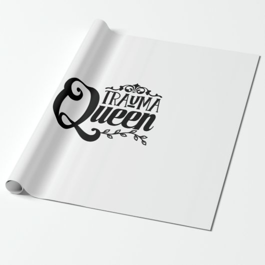 Nurse Gift Trauma Queen Cadeaupapier (Uitgerold)