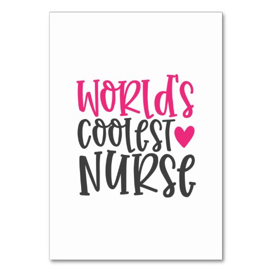 Nurse Gift World's Coolest Nurse Kaart (Voorkant)