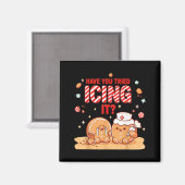 Nurse Gingerbread Man Costume, Xmas Have You Tried Magneet (Voorkant / Achterkant)