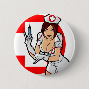 NURSE GIRL BUTTON
