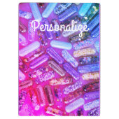 Nurse glittermedicatie klembord (Achterkant)