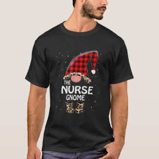 Nurse Gnome Buffalo Play Matching Family Christma T-shirt