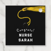 Nurse Grad Nursing School Bedankjes Labels (Achterkant)