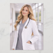 Nurse Graduation Celebration Photo Kaart (Achterkant)