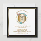 Nurse Graduation Party Floral Pinning Ceremony Kaart (Voorkant)