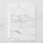 Nurse Graduation Party Floral White Marble Kaart (Achterkant)