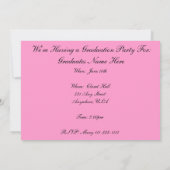 Nurse Graduation Party Invitations EKG Paper Kaart (Achterkant)