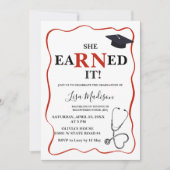 Nurse Graduation Party Kaart (Voorkant)