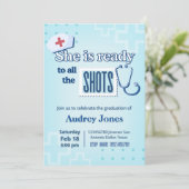 Nurse Graduation Party Kaart (Staand voorkant)