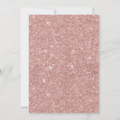 Nurse Graduation Party Modern Roos Gold Glitter Kaart (Achterkant)