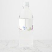 Nurse Graduation Party Wildflower Waterfles Etiket (Achterkant)