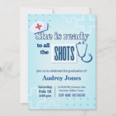 Nurse Graduation Party with Photo Kaart (Voorkant)