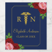 Nurse Graduation Wijn Etiket (Enkel label)