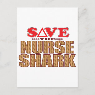 Nurse haai opslaan briefkaart
