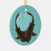 Nurse haaien snijden keramisch ornament (Rechts)