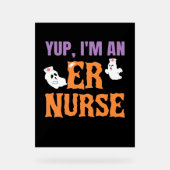 Nurse Halloween C Acryl Bord (Voorkant)