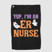 Nurse Halloween C Golfhanddoek (Voorkant)