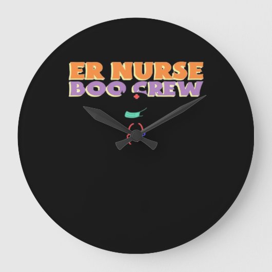 Nurse Halloween C Grote Klok (Voorkant)
