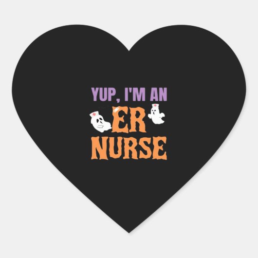 Nurse Halloween C Hart Sticker (Voorkant)