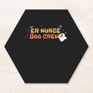 Nurse Halloween C Kartonnen Onderzetters