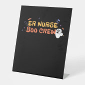 Nurse Halloween C Reclamebord Met Voetstuk (Voorkant)
