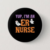Nurse Halloween C Ronde Button 5,7 Cm (Voorkant)