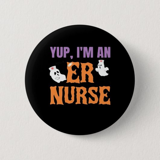 Nurse Halloween C Ronde Button 5,7 Cm (Voorkant)