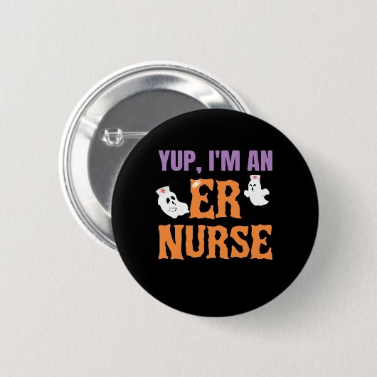 Nurse Halloween C Ronde Button 5,7 Cm (Voorkant /achterkant)