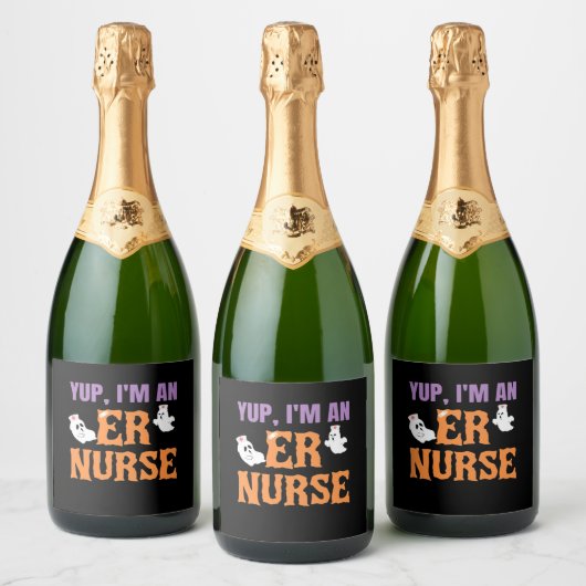 Nurse Halloween C Sparkling Wijnetiket (Flessen)