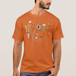 Nurse Halloween Costume Stethoscope Heartbeat Pump T-shirt
