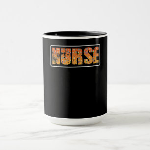 Nurse Halloween Gift With Pumpkin Spider Witch Hat Mok
