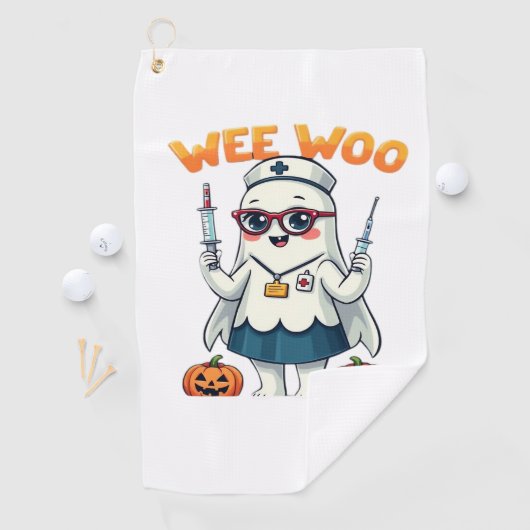 Nurse Halloween ready Classic T-Shirt Golfhanddoek (Insitu)