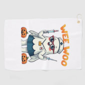 Nurse Halloween ready Classic T-Shirt Golfhanddoek (Horizontaal)
