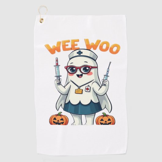 Nurse Halloween ready Classic T-Shirt Golfhanddoek (Voorkant)