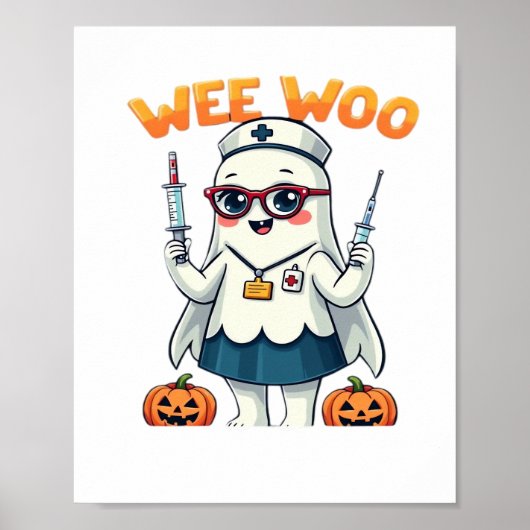 Nurse Halloween ready Classic T-Shirt Poster (Voorkant)