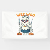 Nurse Halloween ready Classic T-Shirt Spandoek (Horizontaal)