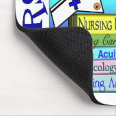 NURSE HARDEST HOEFT OOIT VAN Mousepad Muismat (Hoek)
