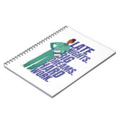 Nurse hardwerkquote notitieboek (Linkerzijde)