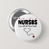 Nurse hartstift ronde button 5,7 cm (Voorkant /achterkant)