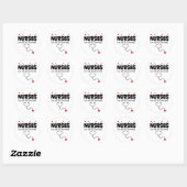Nurse hartstift ronde sticker (Vel)