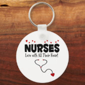 Nurse hartstift sleutelhanger (Voorkant)